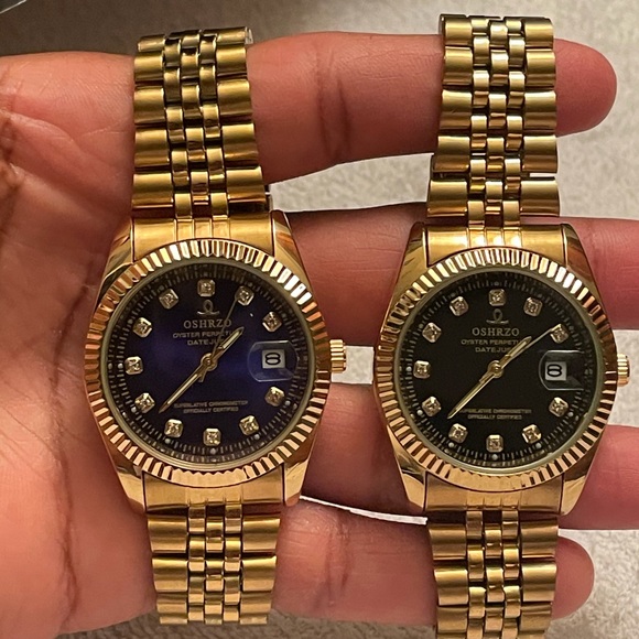 Gold Blue & Gold Black. ~ Diamond Watches.